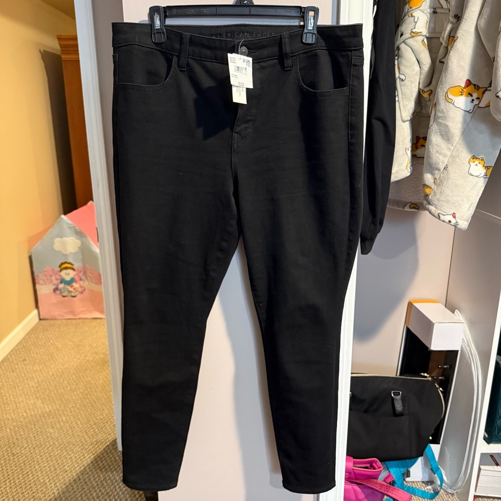 American Eagle Black Next Level Stretch Skinny Jeans